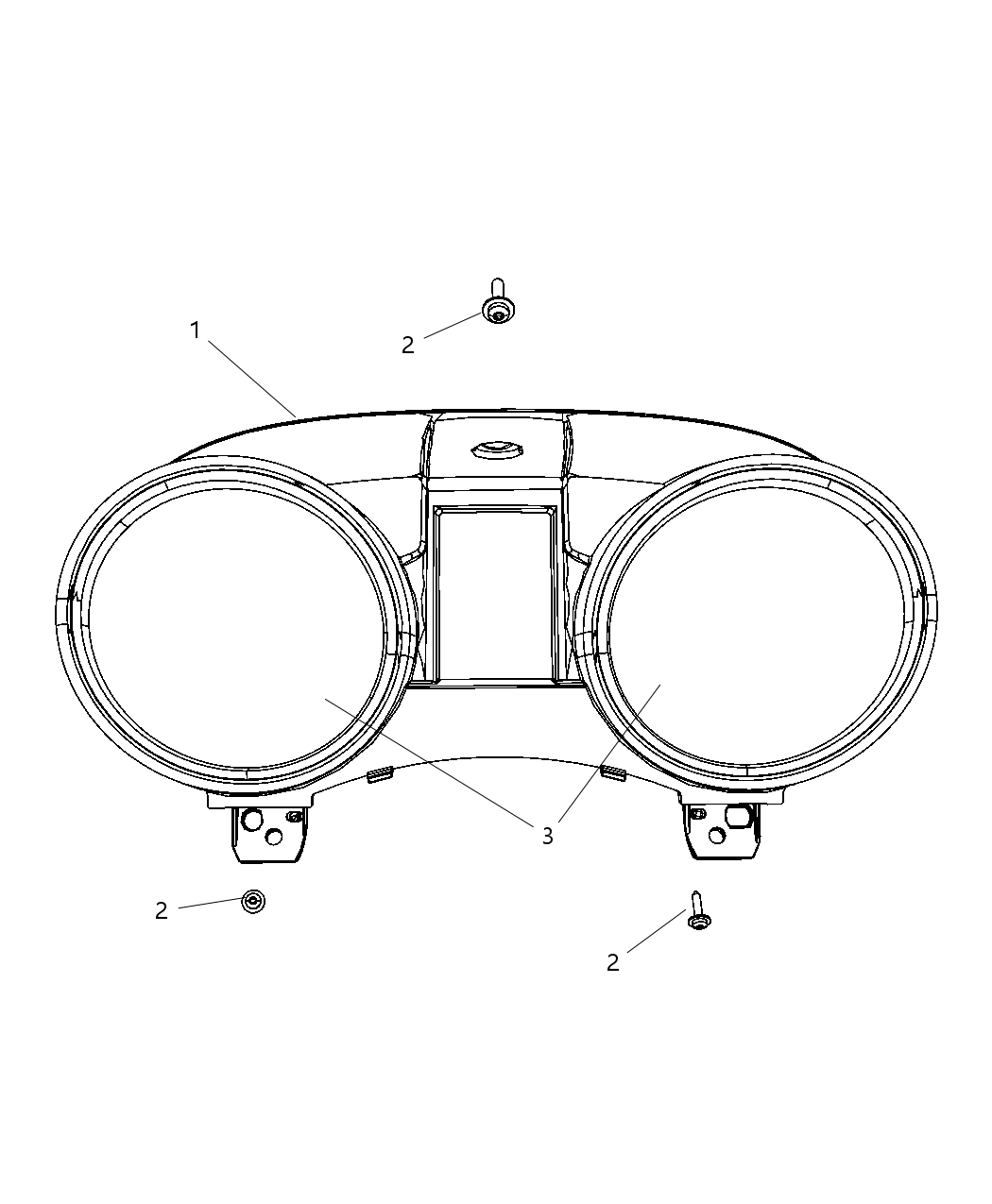 Mopar 68079688AA Cluster Lens