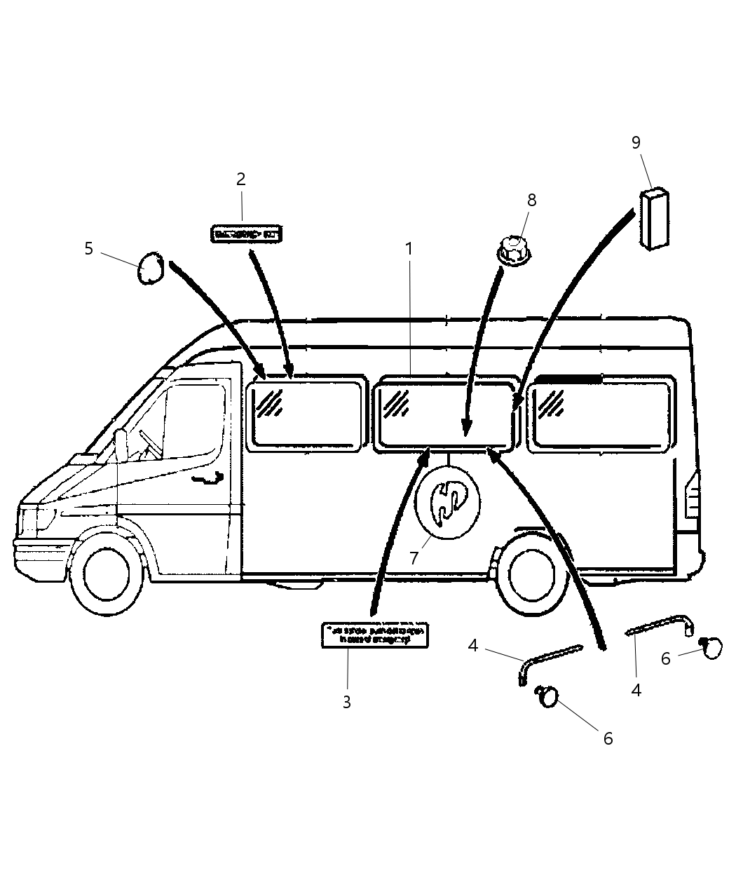 Mopar 68018774AA Glass Bodyside Window