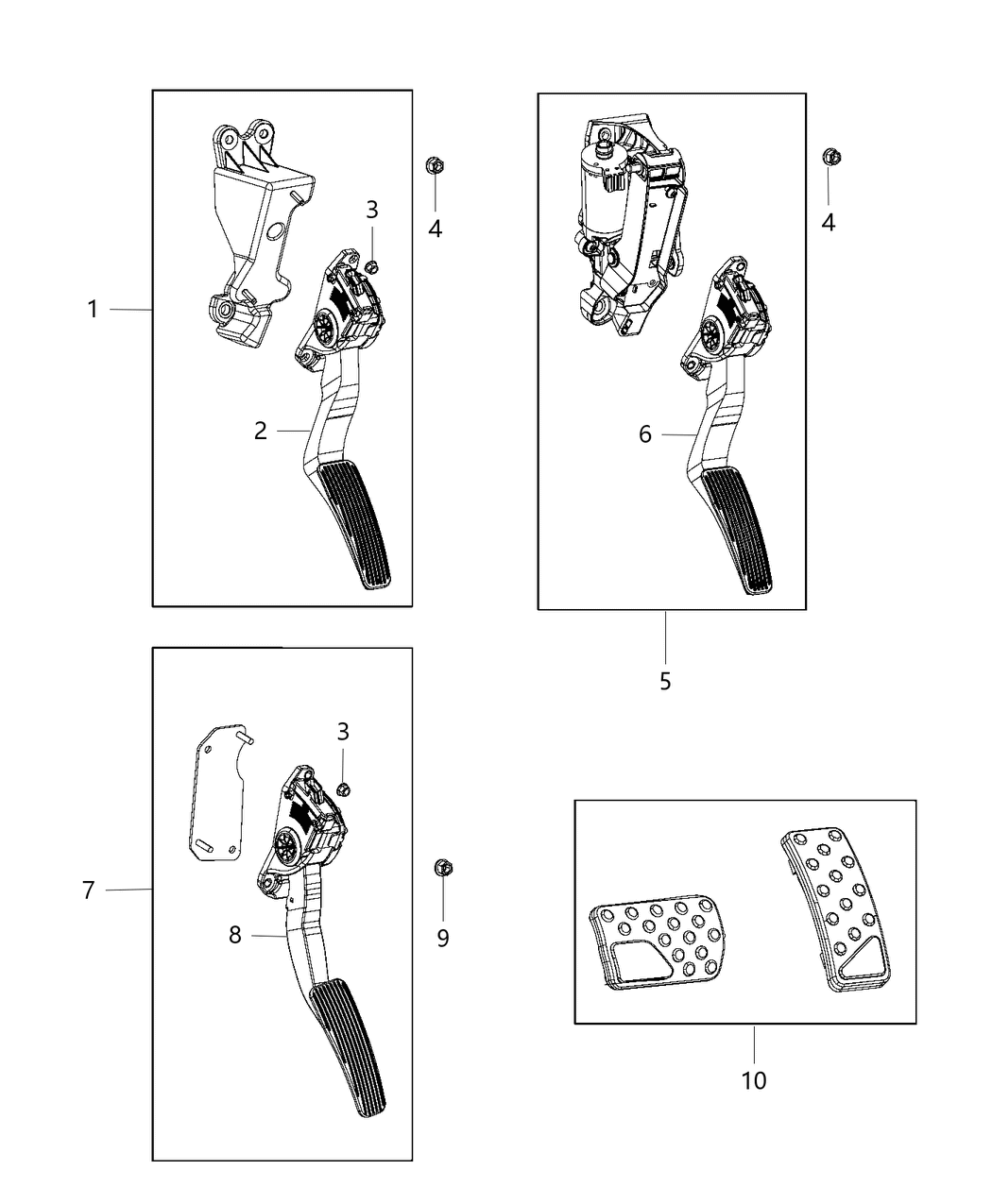 Mopar 5181565AA Overlay Kit Brake And Accelerator Pads