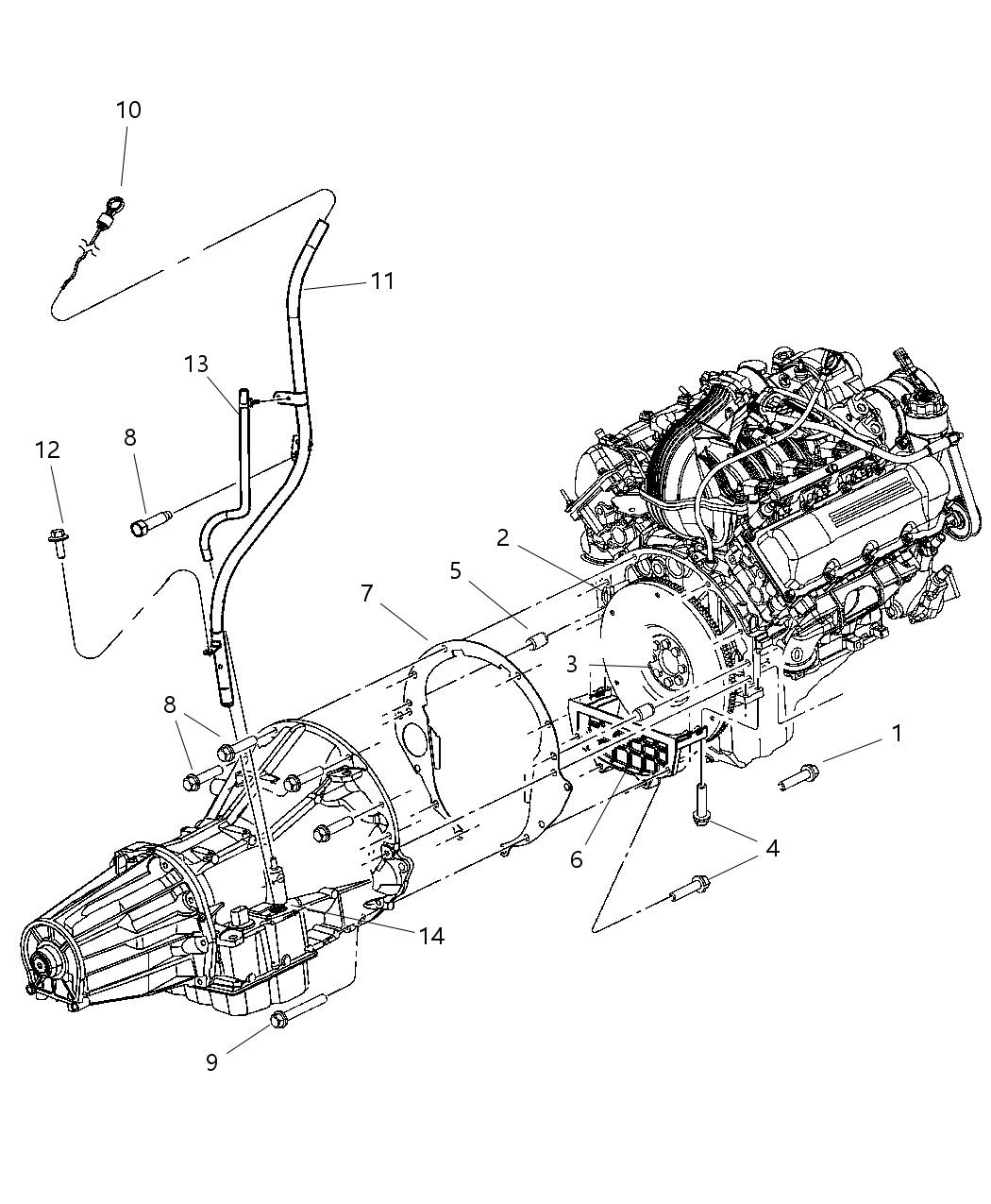 Mopar 53013591AB Tube Transmission Oil Filler
