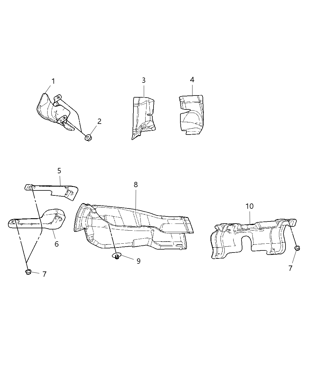 Mopar 4780894AD Silencer Tunnel