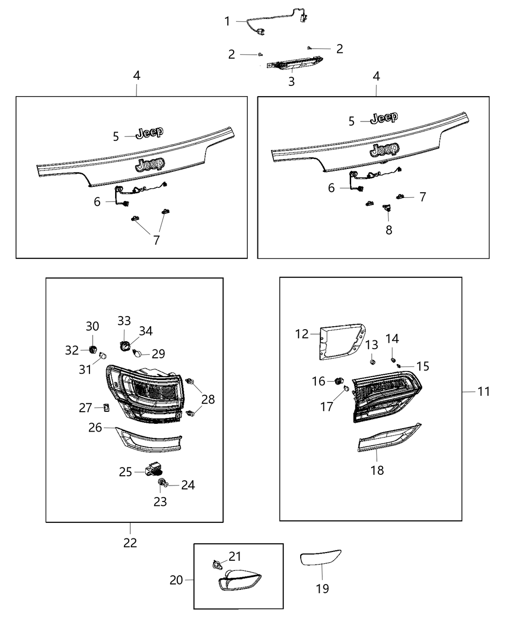 Mopar 68316195AA Lamp Backup