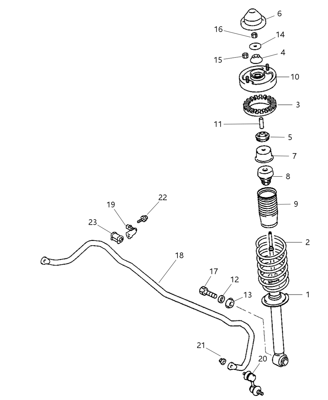 Mopar SG81313 Shock Absorber Suspension Rear