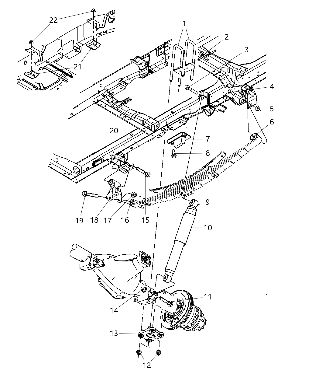 Mopar 52014560AA Shock Absorber Suspension Rear