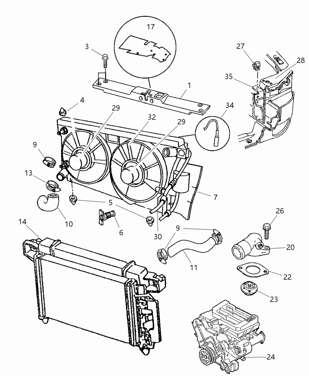 Mopar 4758903 Shroud