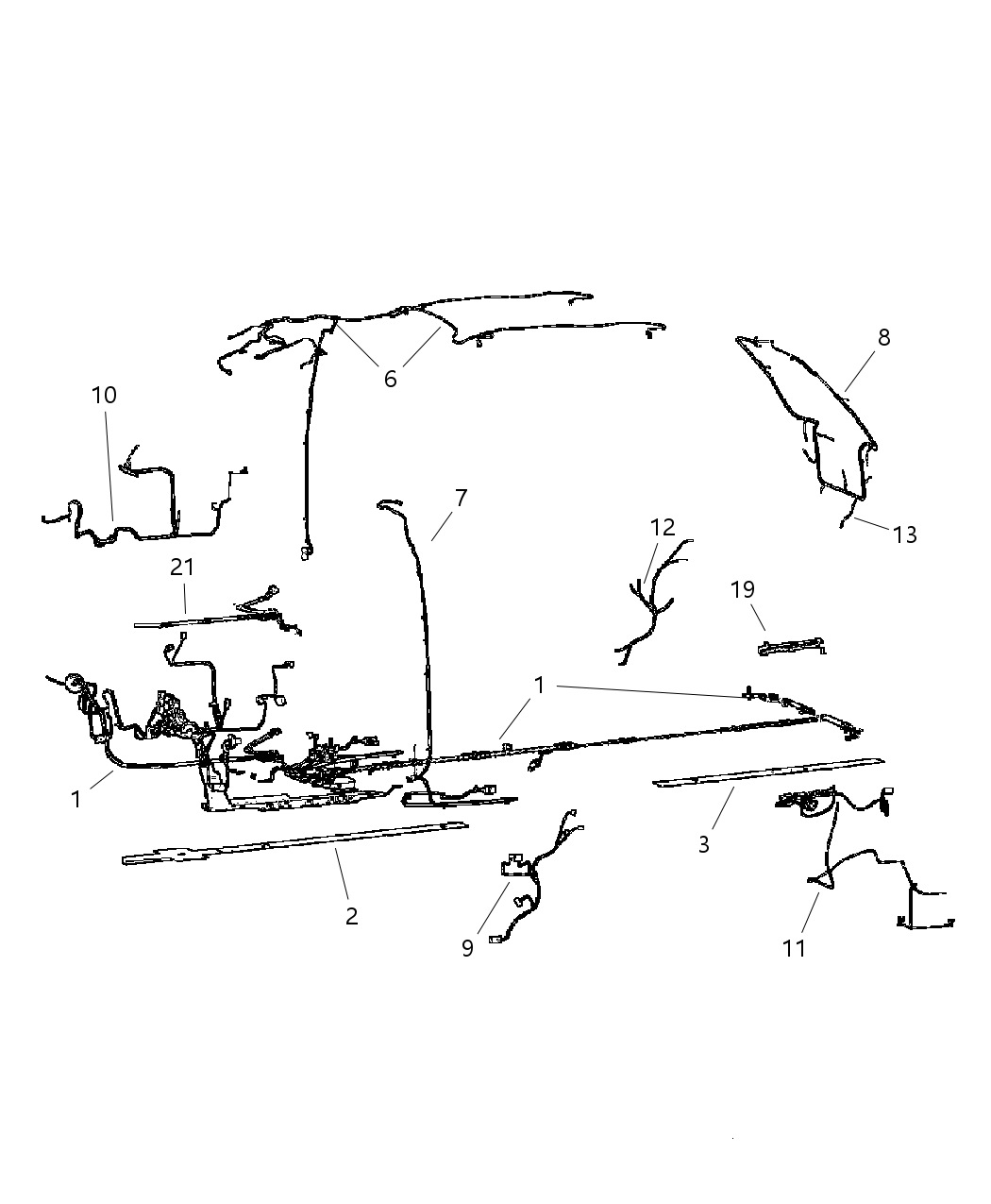 Mopar 4869004AA Wiring Trailer Tow Package