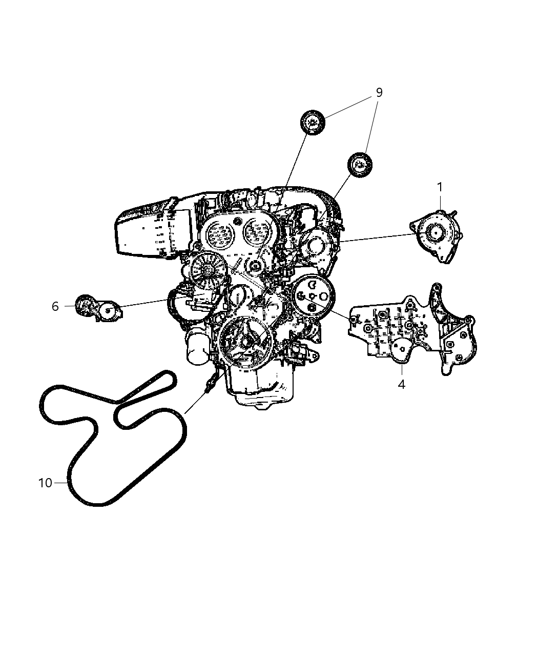 Mopar 6506991AA Mount Bolt Mount Stud