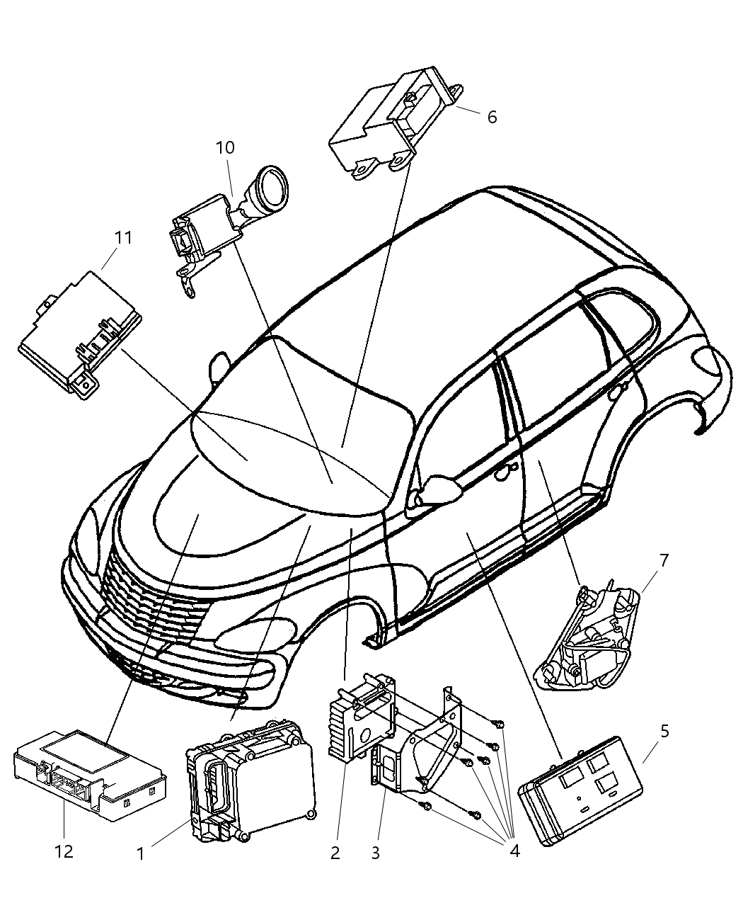 Mopar 5033121AC Bracket Engine Control Module