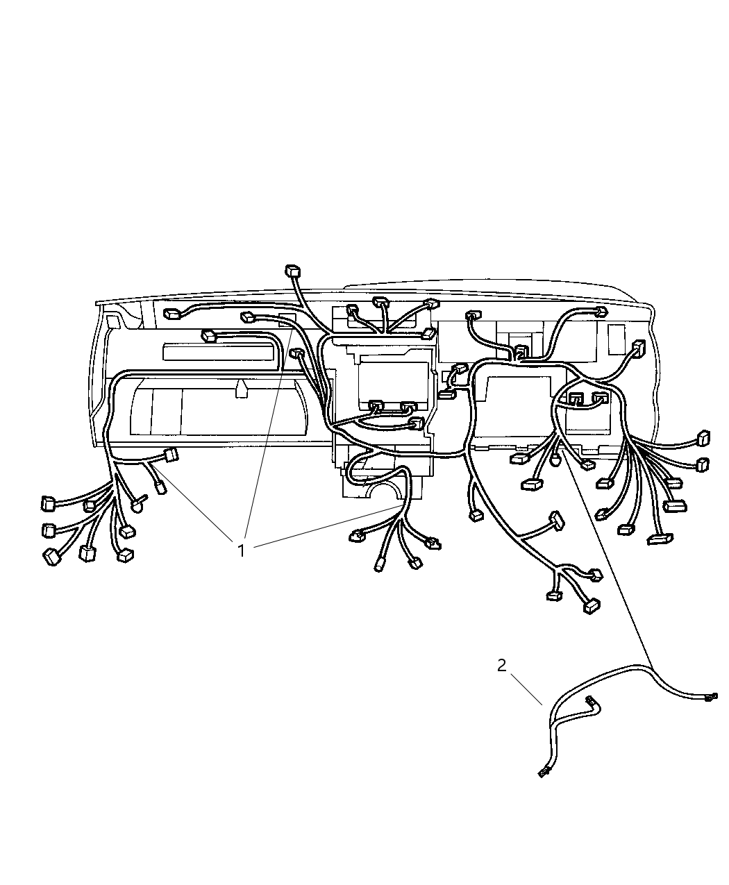 Mopar 56048149AF Wiring Instrument Panel