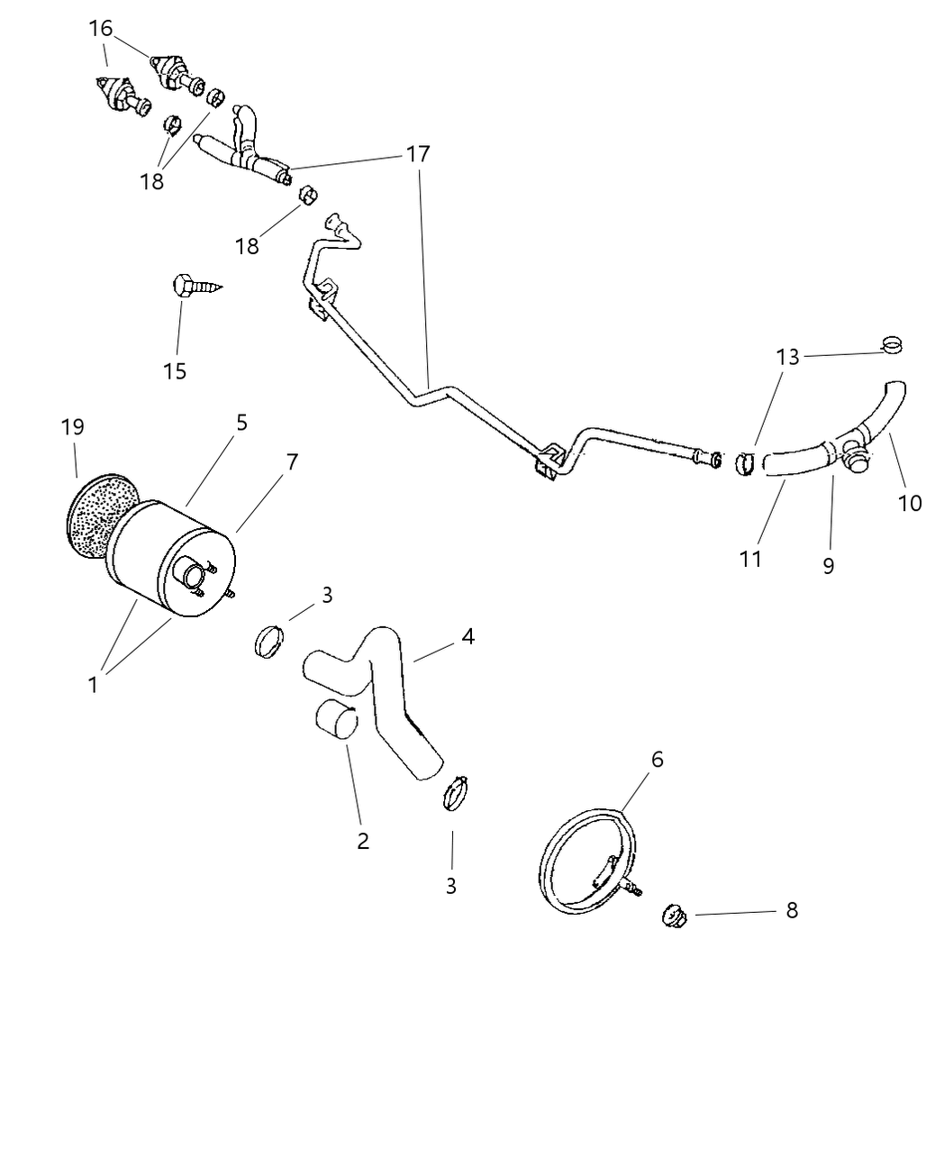 Mopar 53030661AC Tube Aspirator Downstream