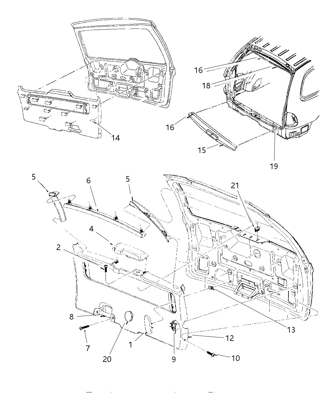 Mopar HR25SJK Rear Trim