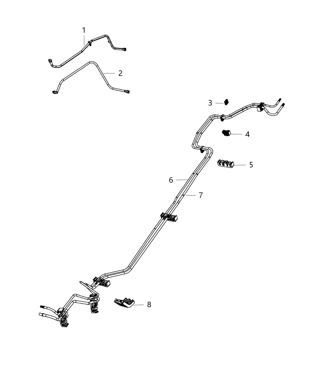 Mopar 57008201AA Tube Fuel Supply