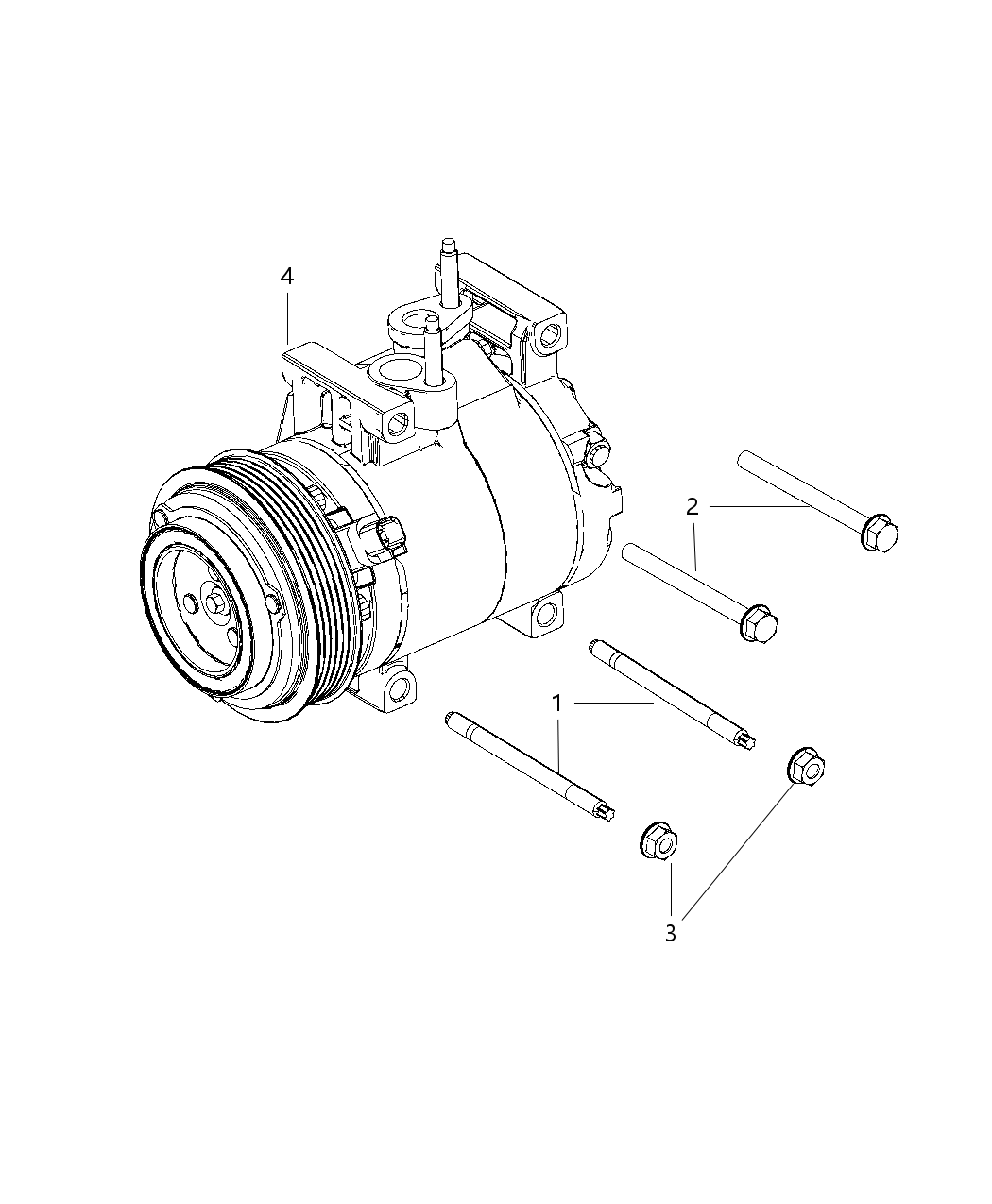 Mopar 6510770AA Screw M8-1.25X90