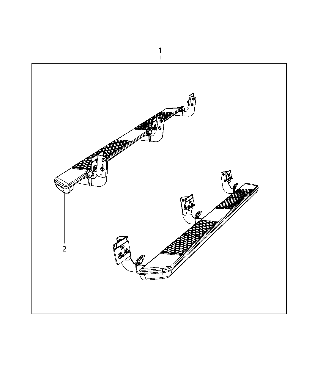 Mopar 82212182AB Running Board Kit Cab