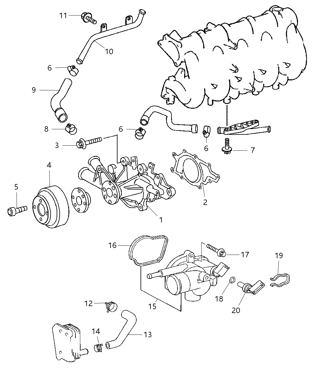 Mopar 5137502AA Gasket Water Pump