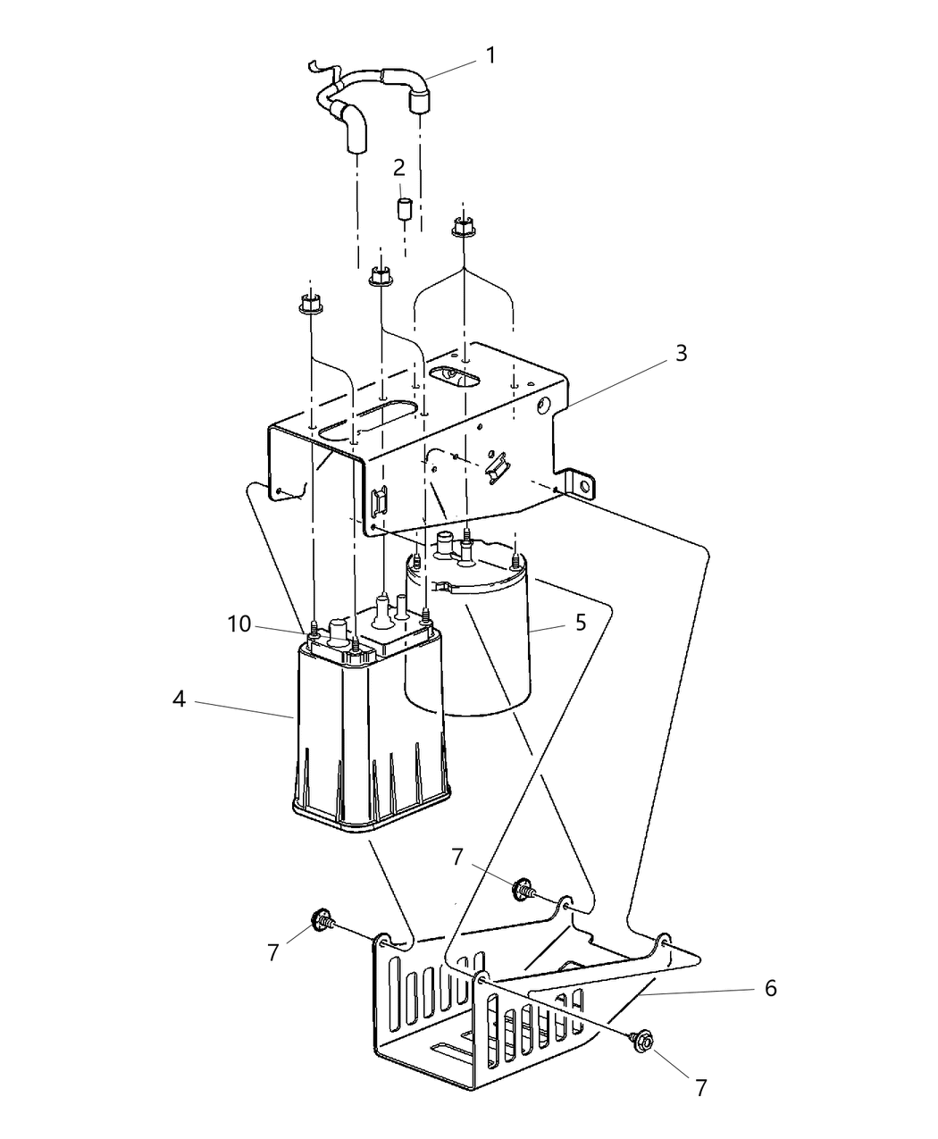 Mopar 52110273AA Hose Filter To Canister