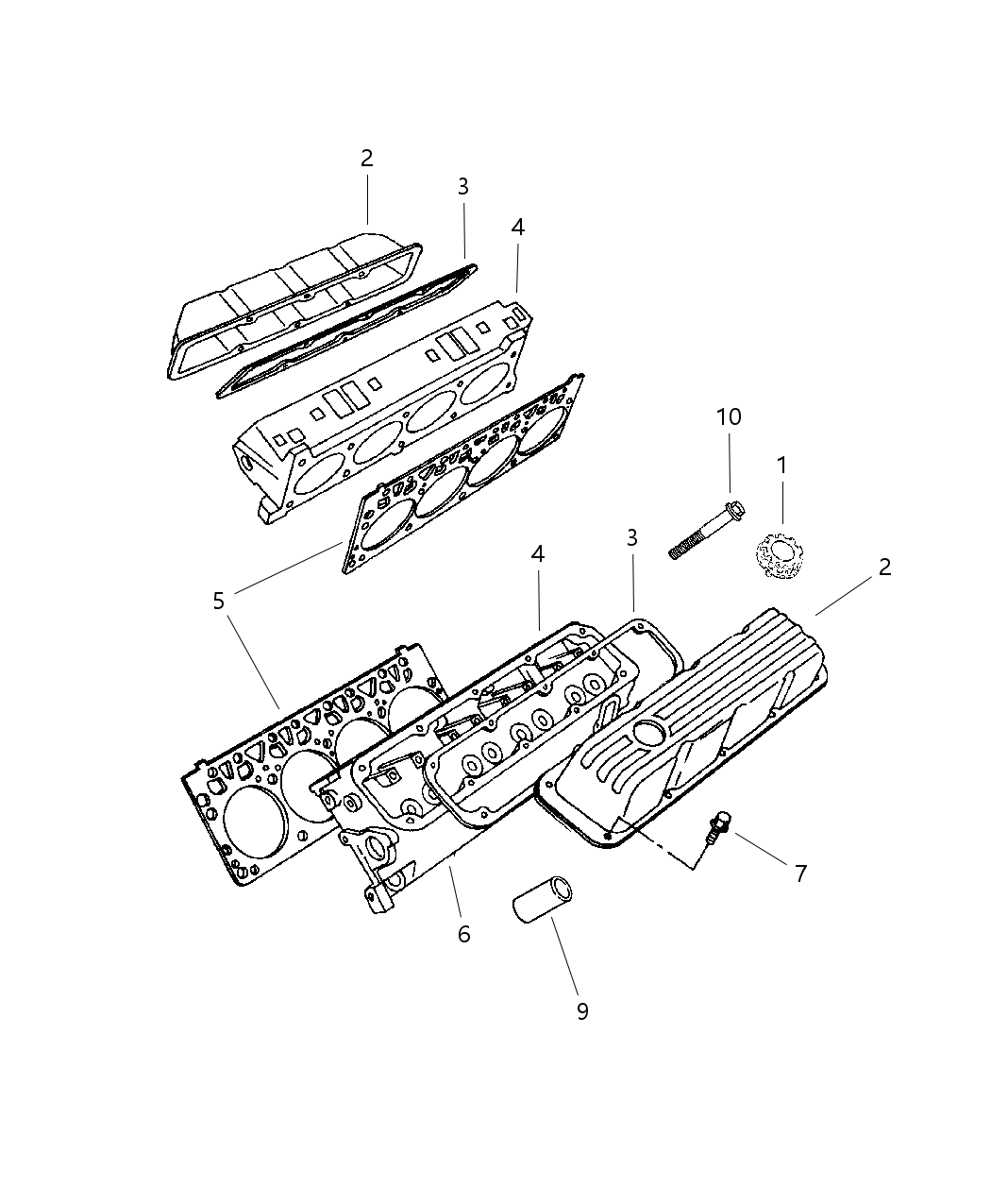 Mopar 4897386AD Upper Gasket Set