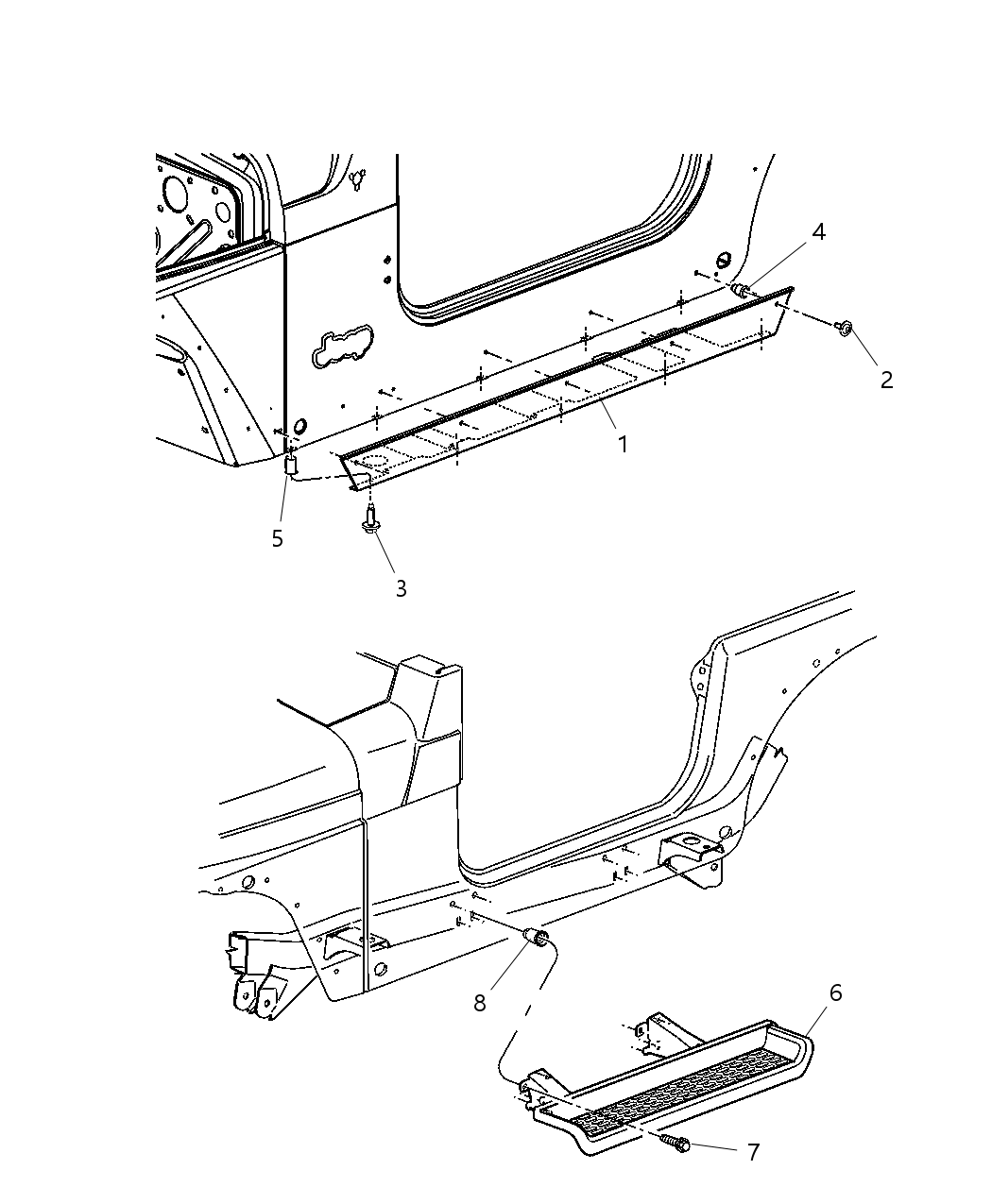 Mopar 5GG79AJ7AF Sill Bodyside