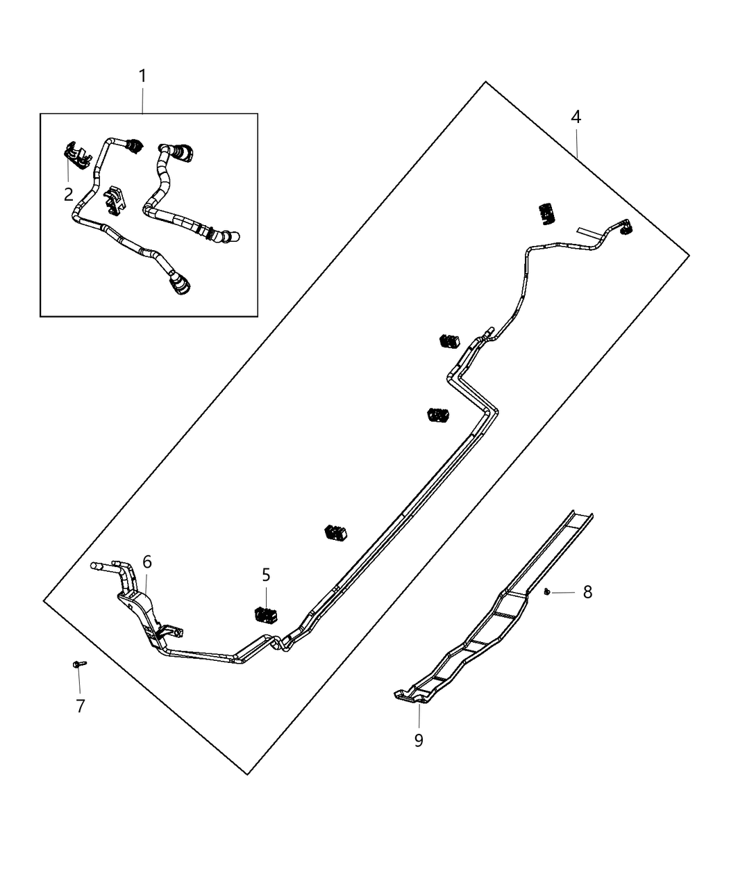 Mopar 68080863AG Tube Fuel Supply And Return