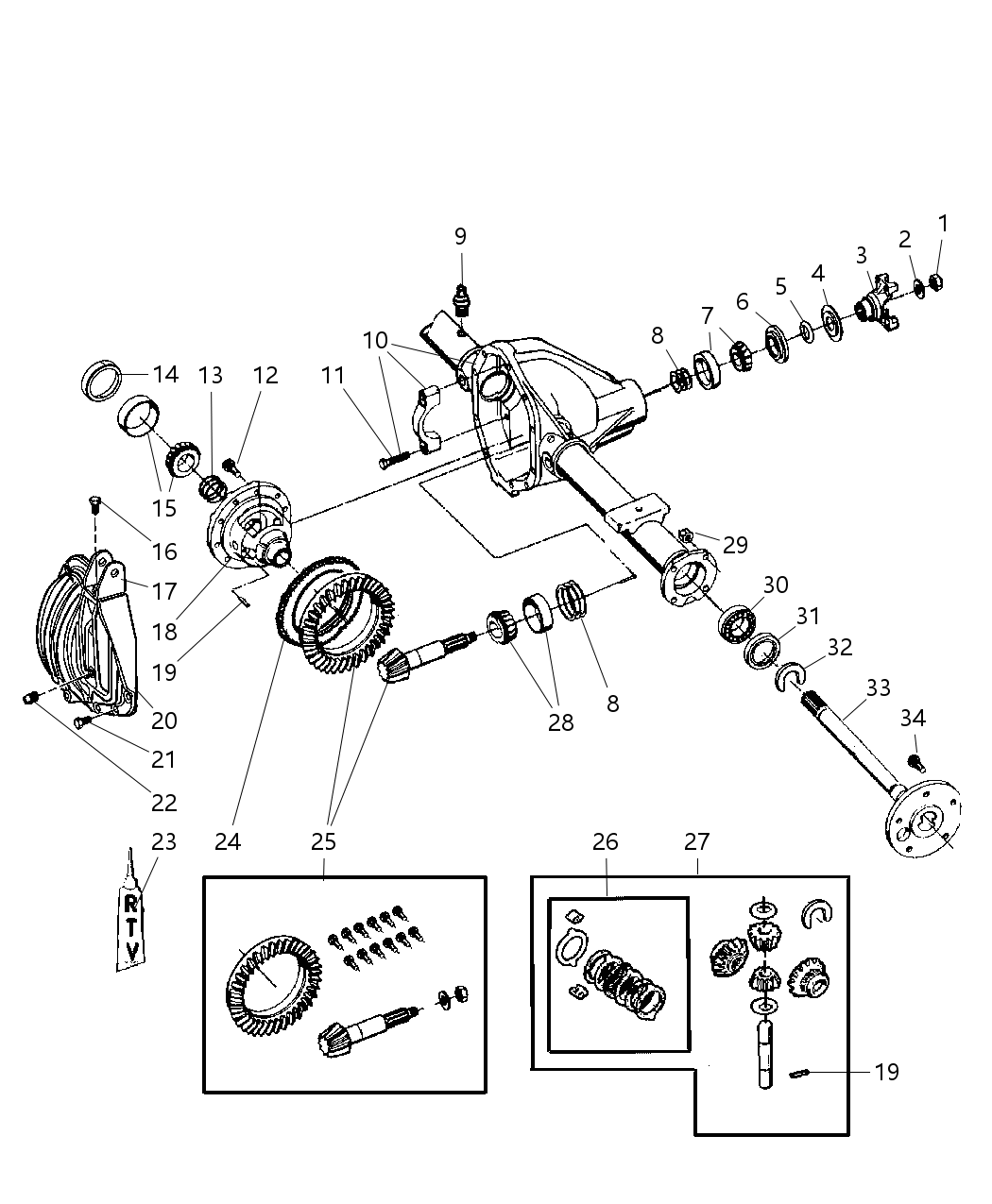 Mopar 5137576AA Gear Kit Ring And Pinion