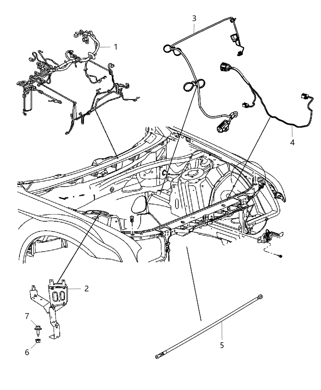 Mopar 68081202AB Wiring Headlamp To Dash
