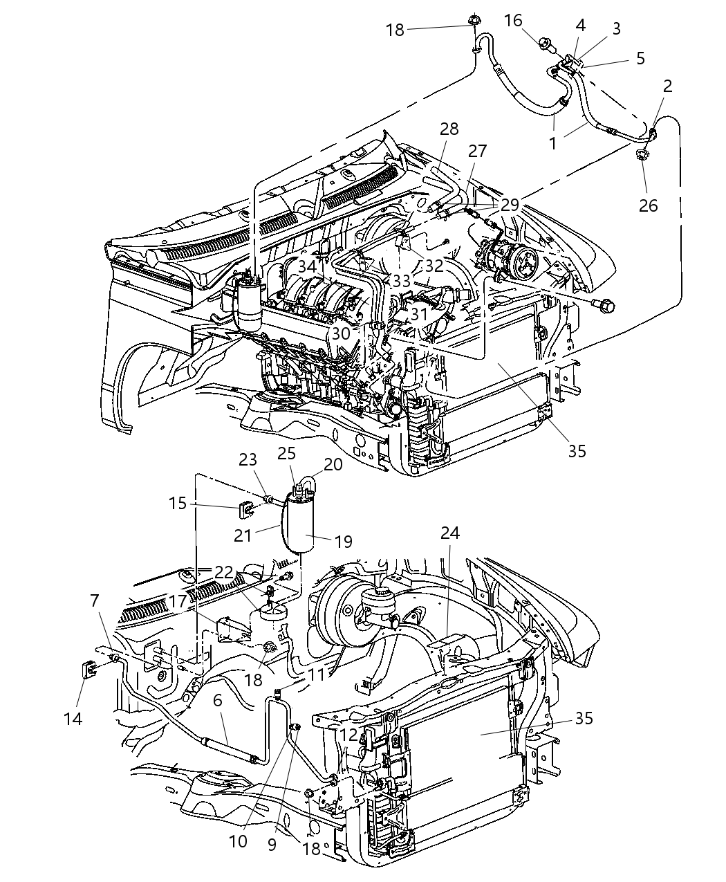 Mopar 5015519AB Bracket Hose