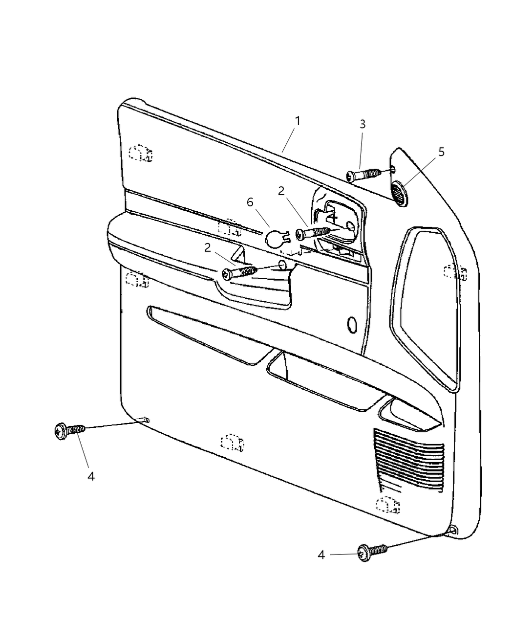 Mopar 5HK78WL5AB Panel Front Door Trim