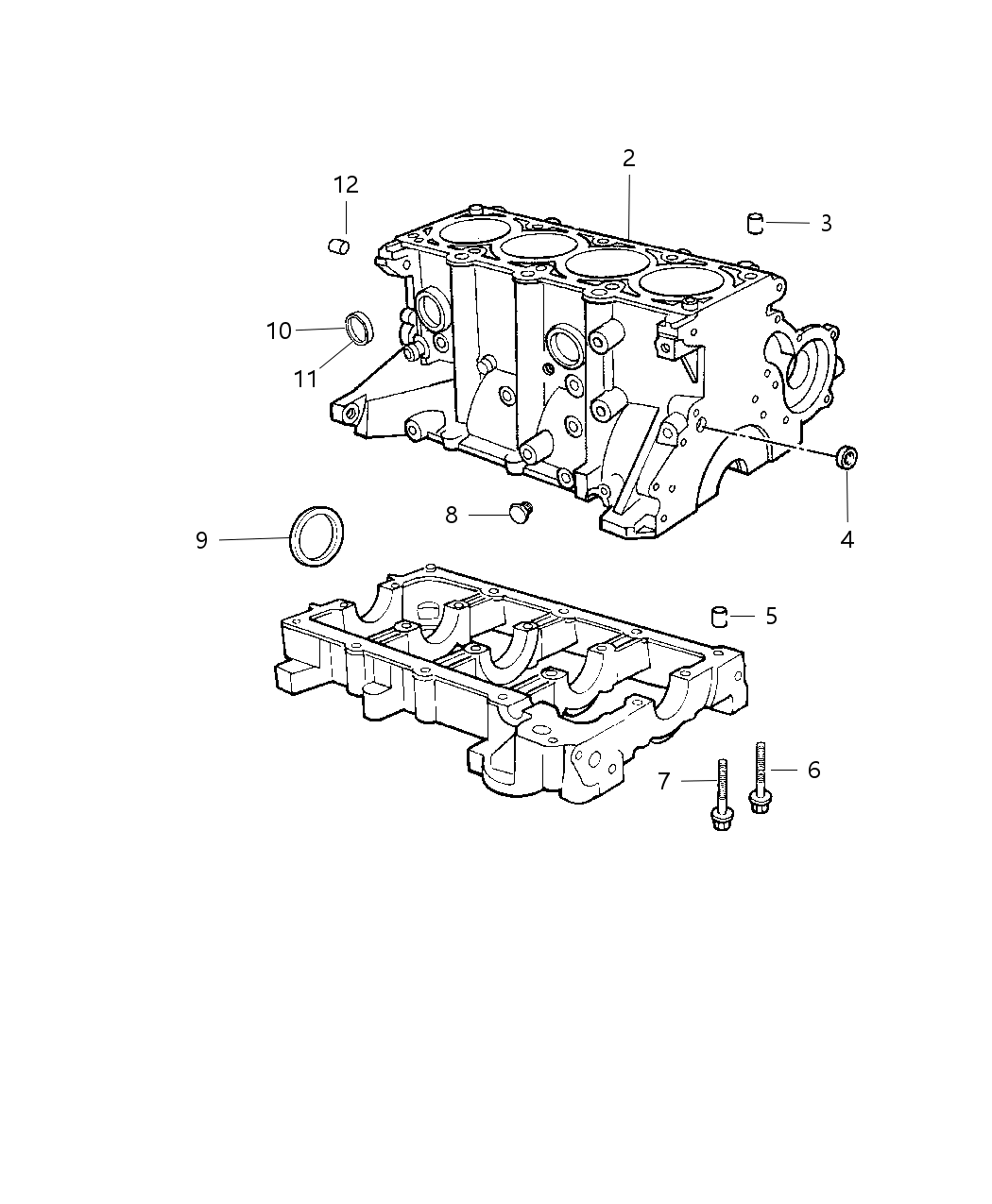 Mopar R3424877 Engine Long Block