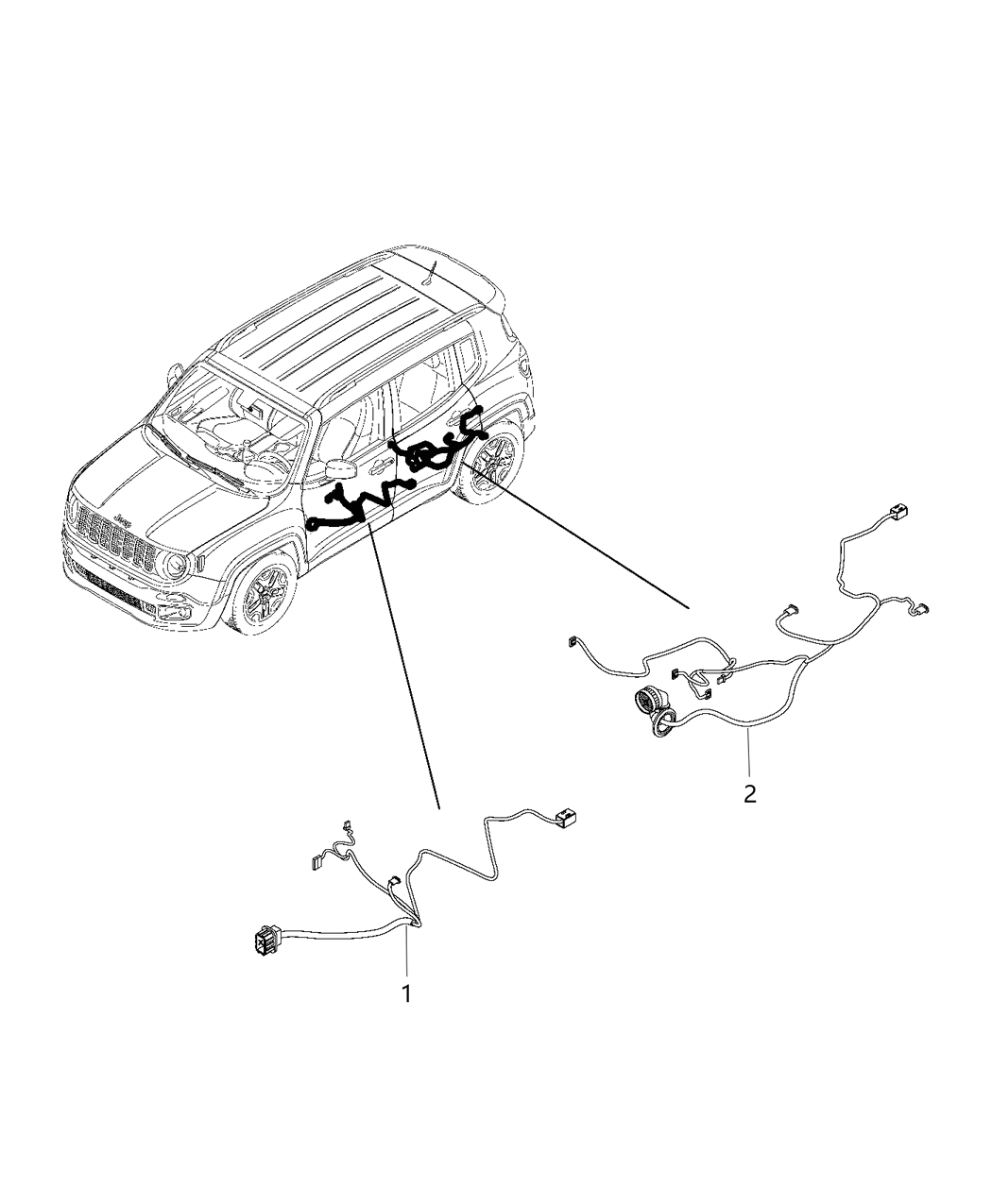 Mopar 68256314AB Wiring Front Door