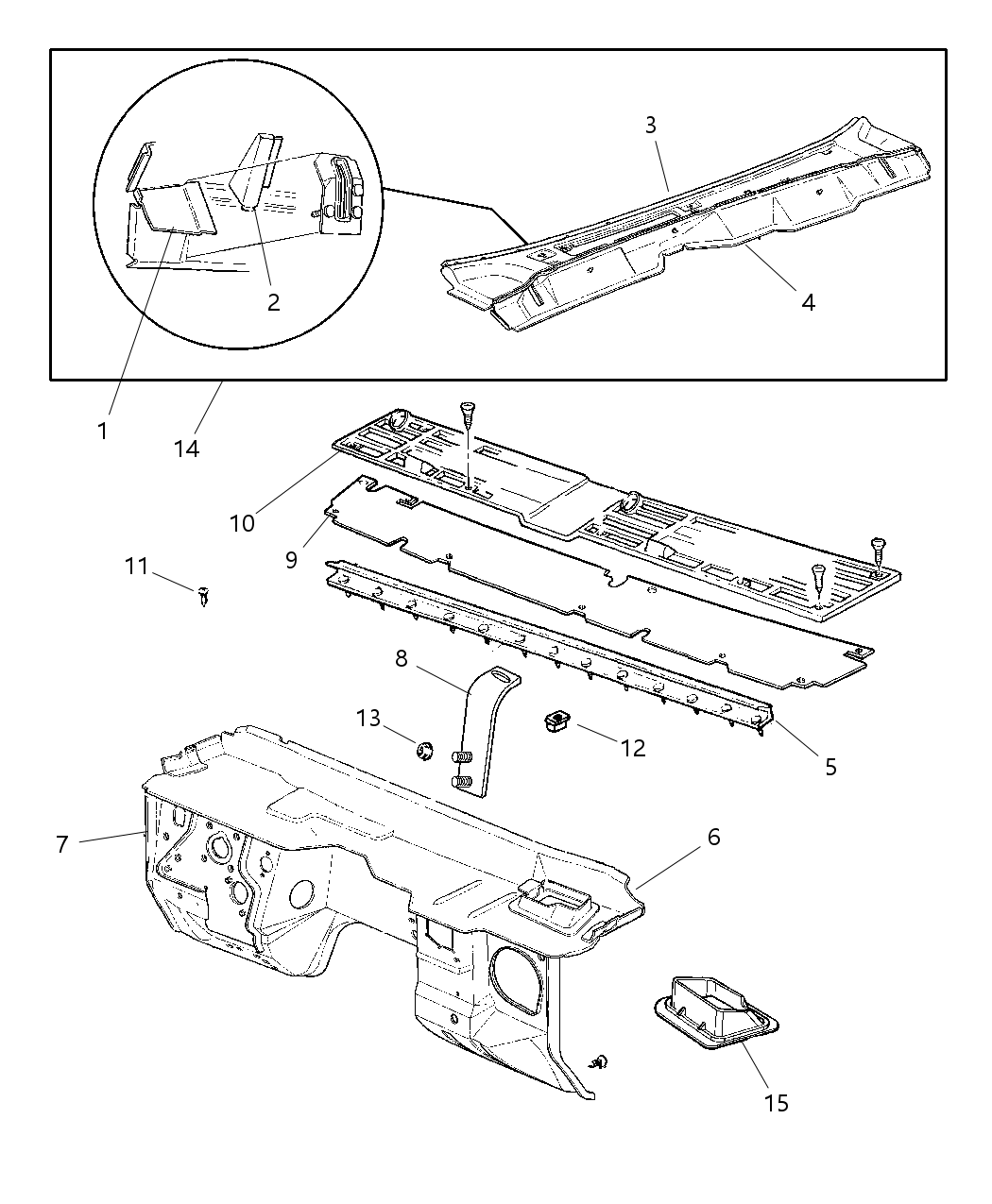 Mopar 55175379AD Panel Dash