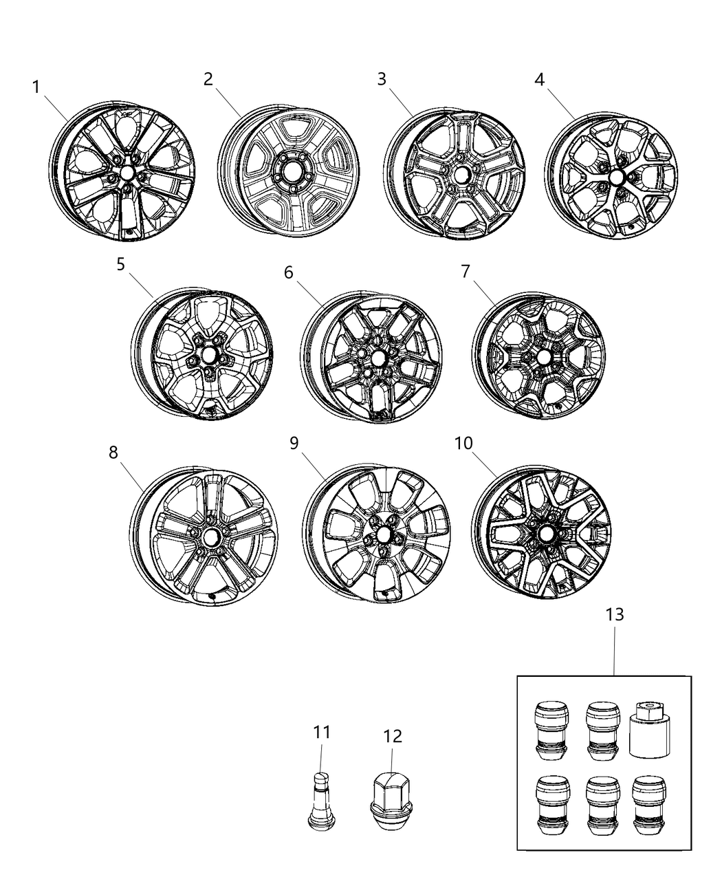 Mopar 6SV841STAA Wheel Aluminum