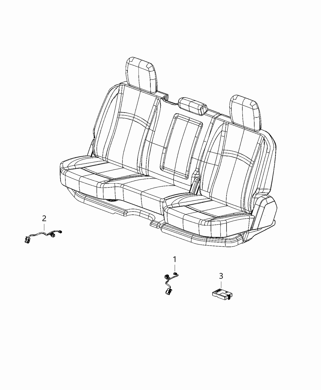 Mopar 68395896AE Wiring Seat Left