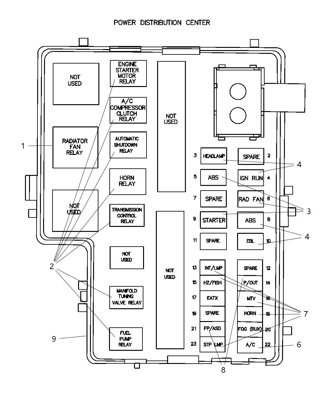 Mopar 4671715AB Flasher Located In Multifunction Switch