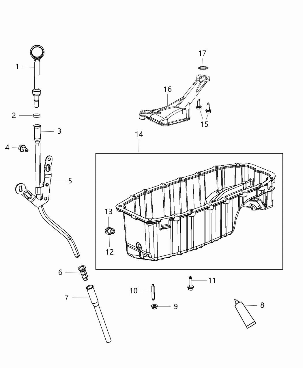Mopar 68285405AA Pan Engine Oil