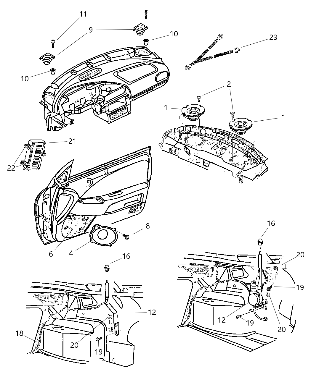 Mopar 5269496AC Bracket Speaker