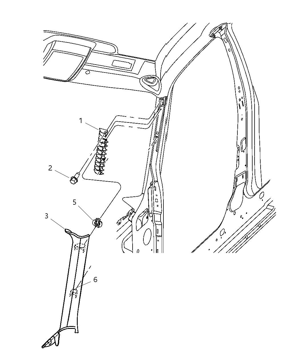 Mopar ZX07BDXAA Molding Windshield