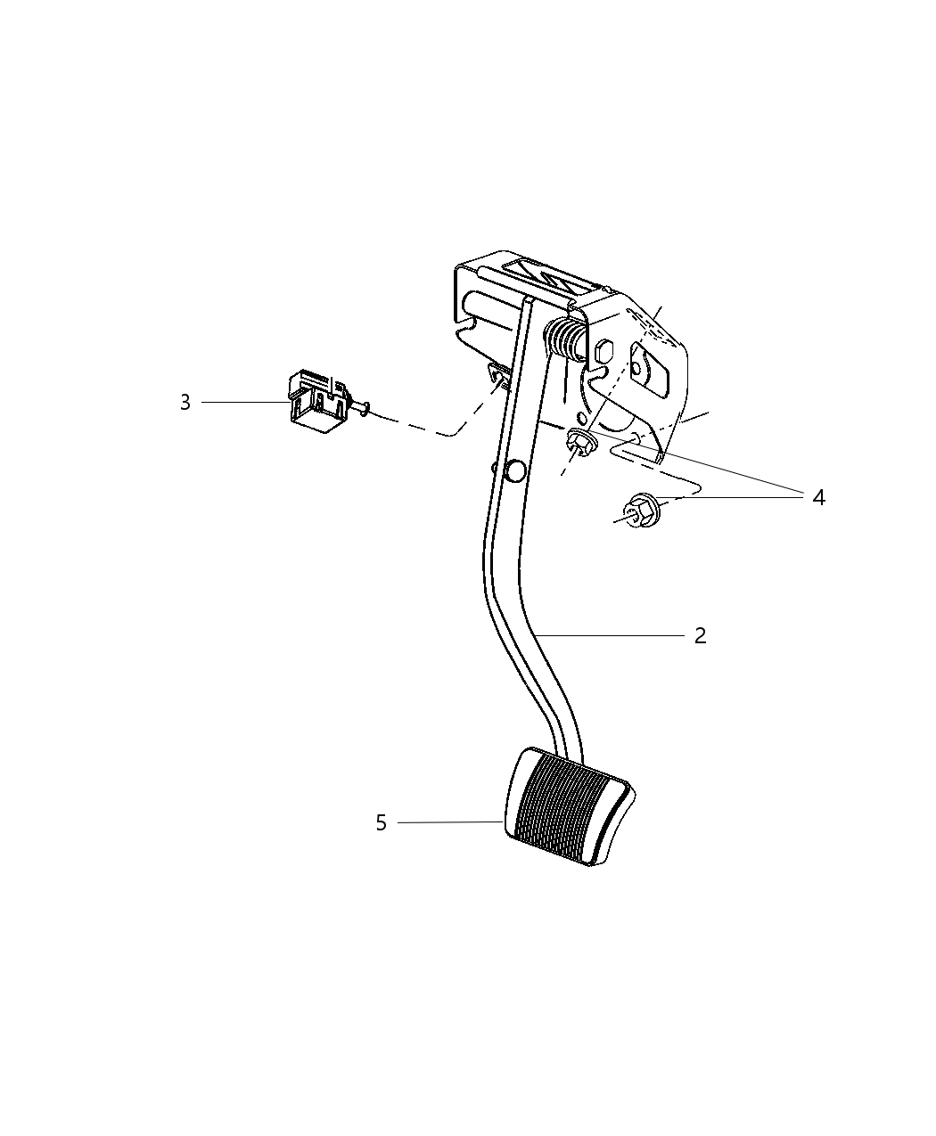 Mopar 4779558AE Pedal And Pad Brake