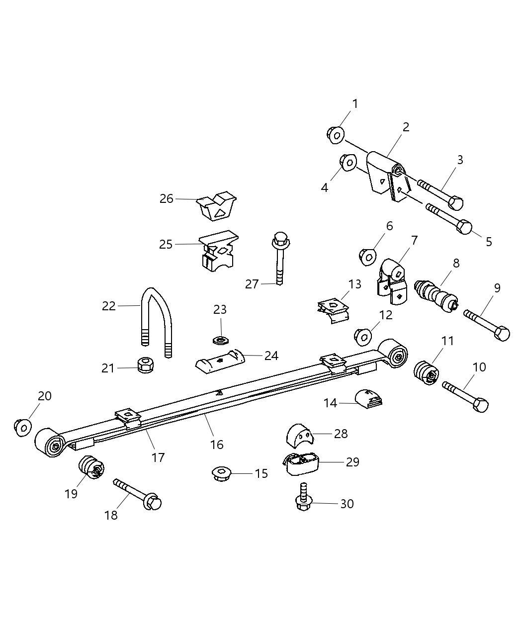 Mopar 68020668AA Spring Rear