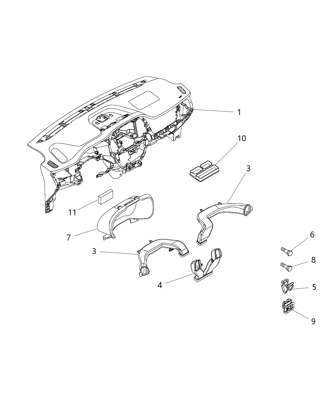 Mopar 68223935AA U - Nut