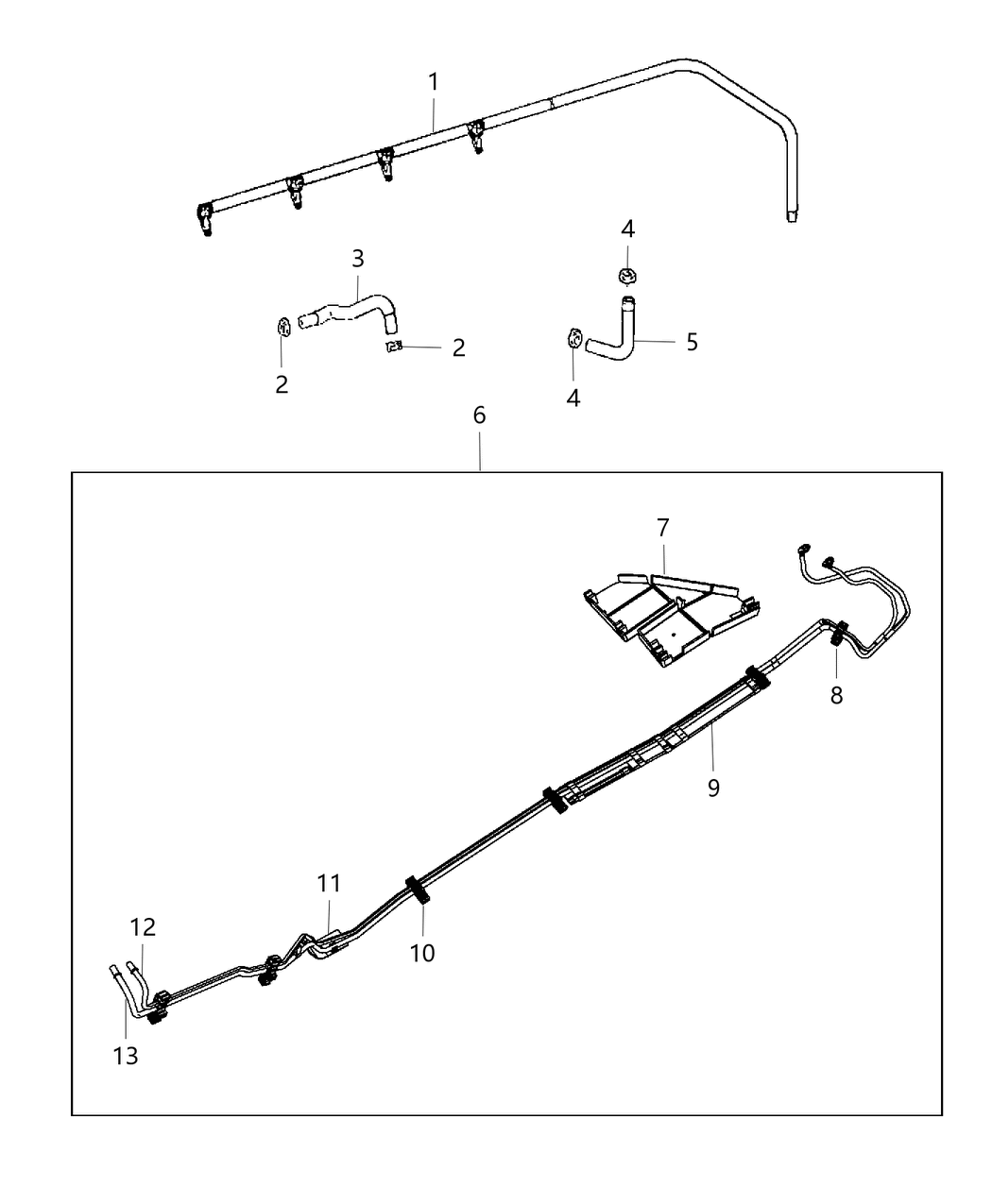 Mopar 5189345AB Tube Fuel Return