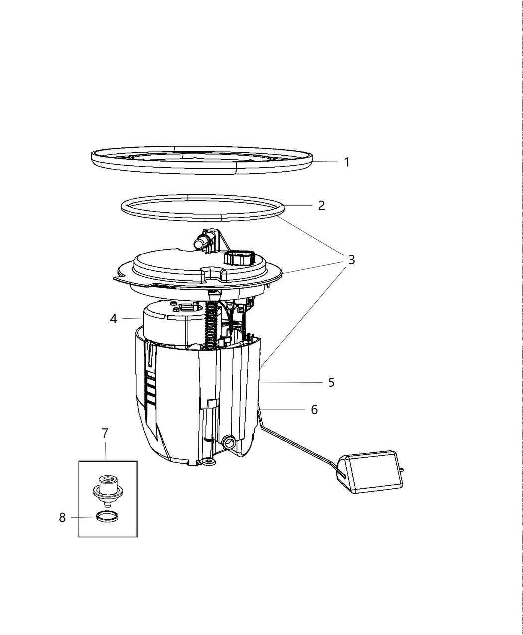 Mopar 68021931AA Module Kit Auxiliary Fuel Pump