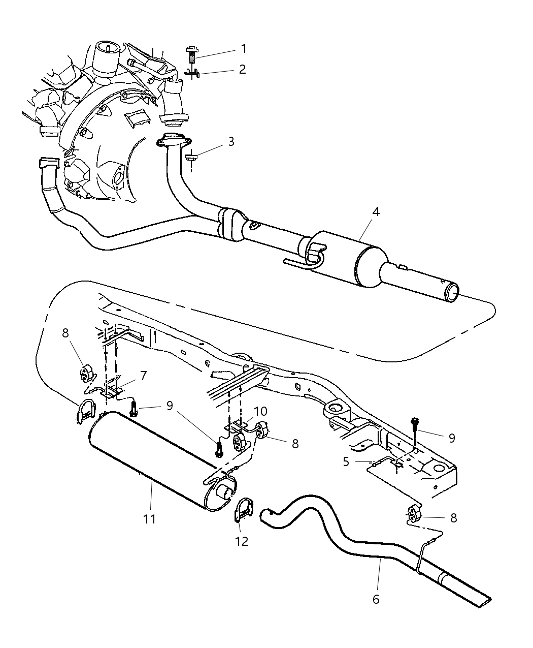 Mopar E0052223AA Muffler Exhaust