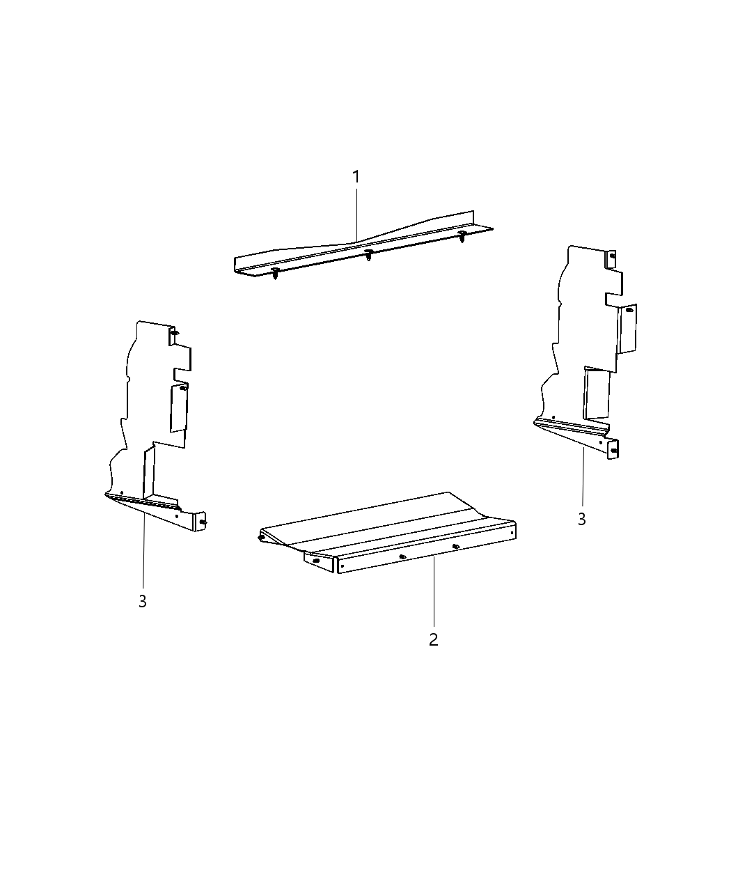 Mopar 68192980AB Seal Radiator Lower