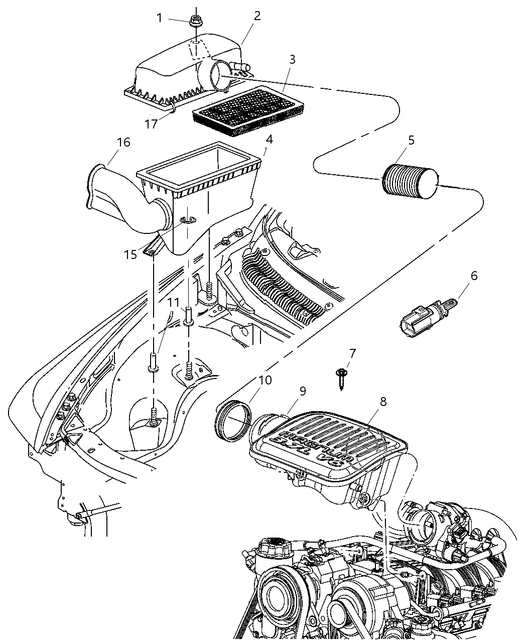 Mopar 53032090AC Harness Ccv To Air Cleaner