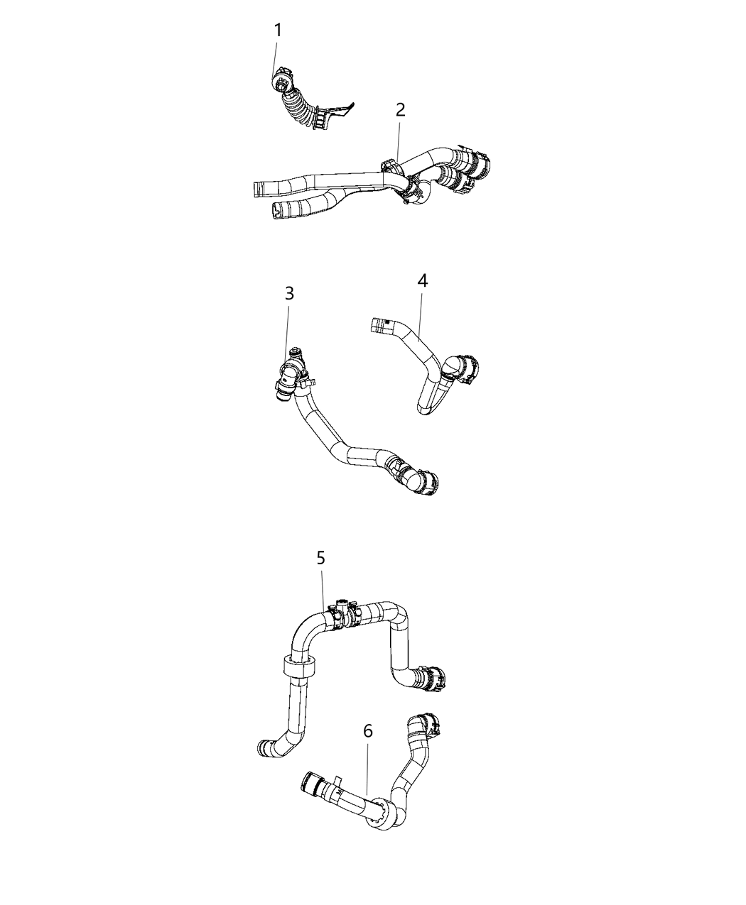 Mopar 68255406AA Hose Heater Supply And Return