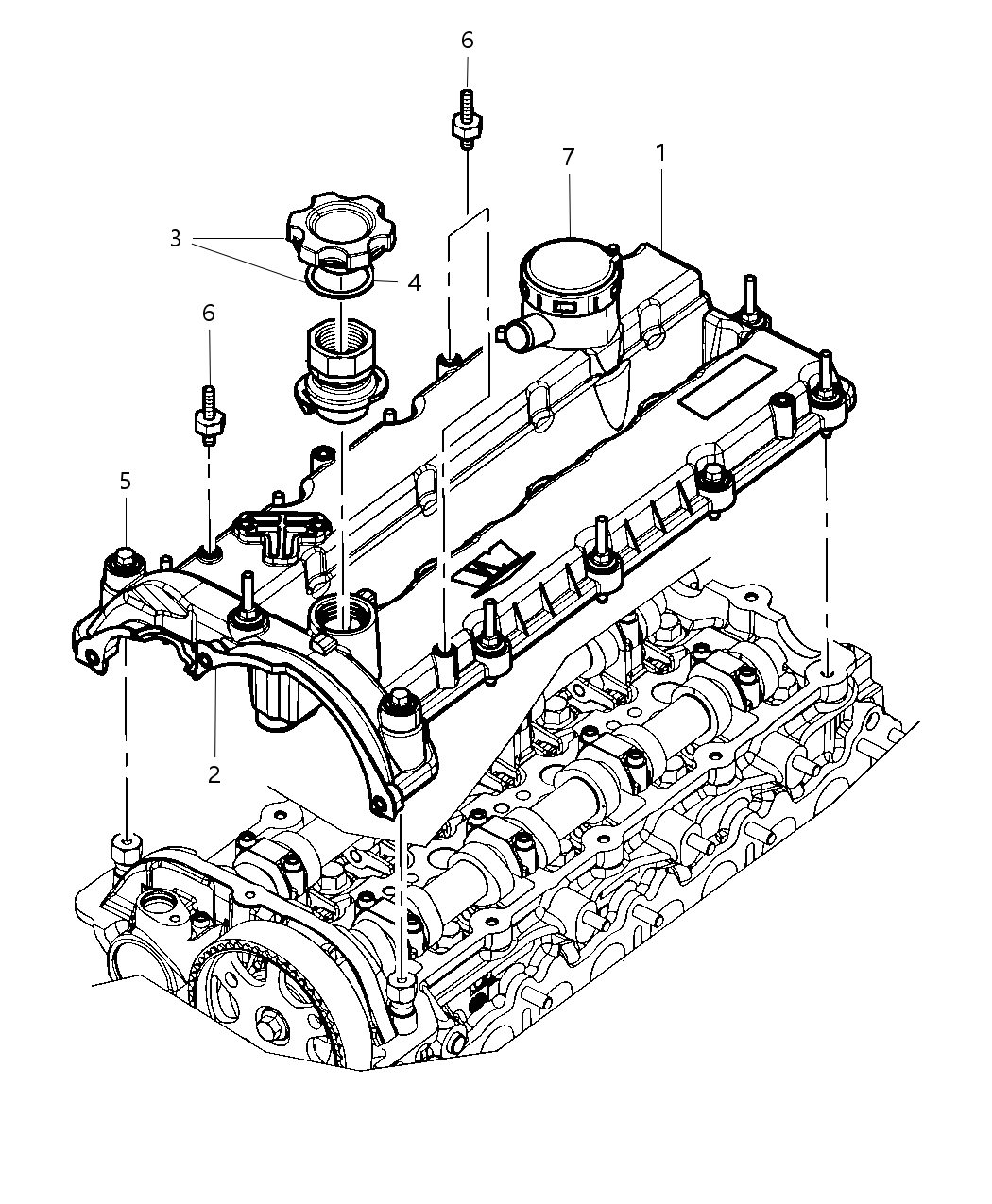 Mopar 68027076AA Cover Cylinder Head