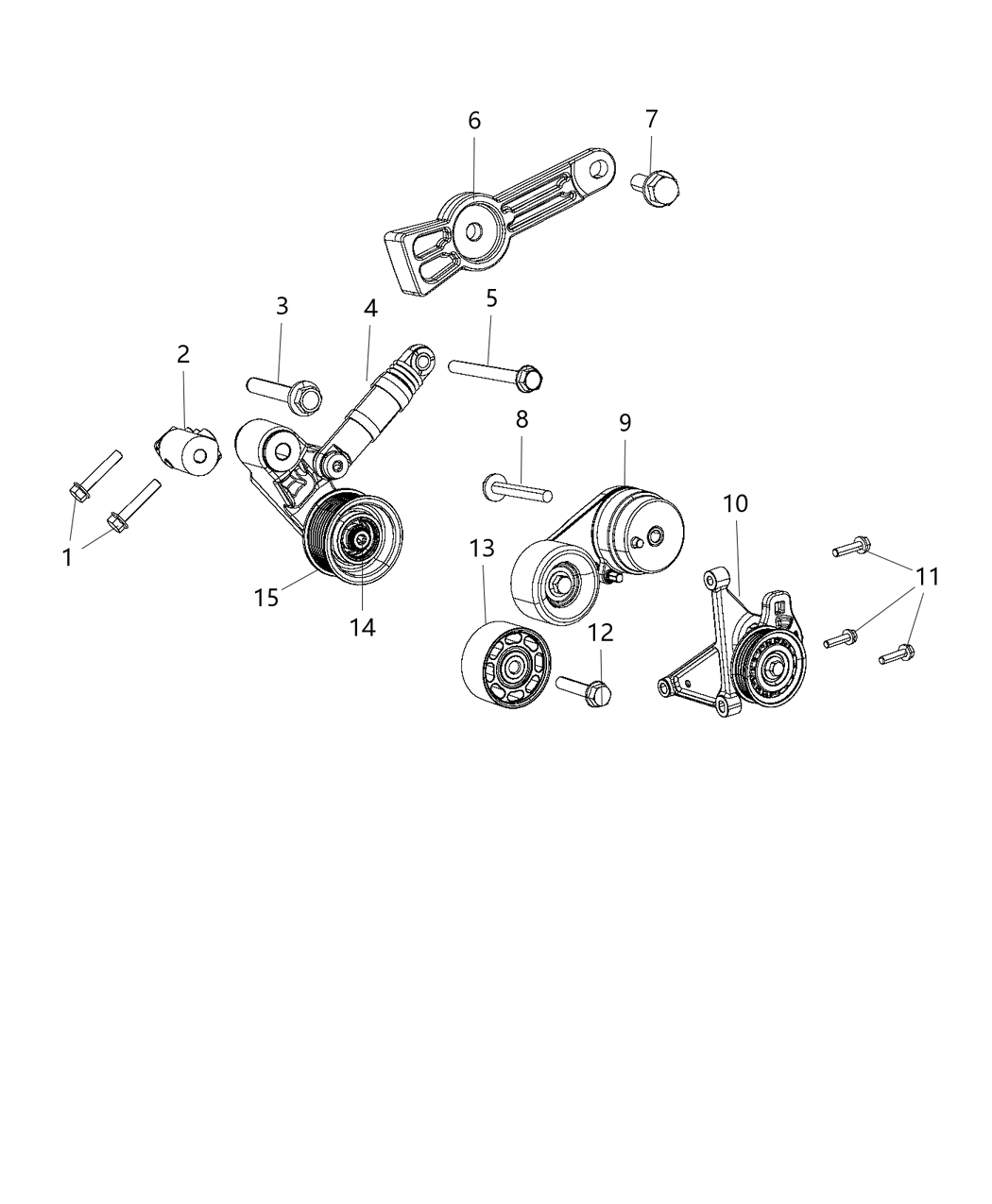 Mopar 68518700AA Pulley Tensioner