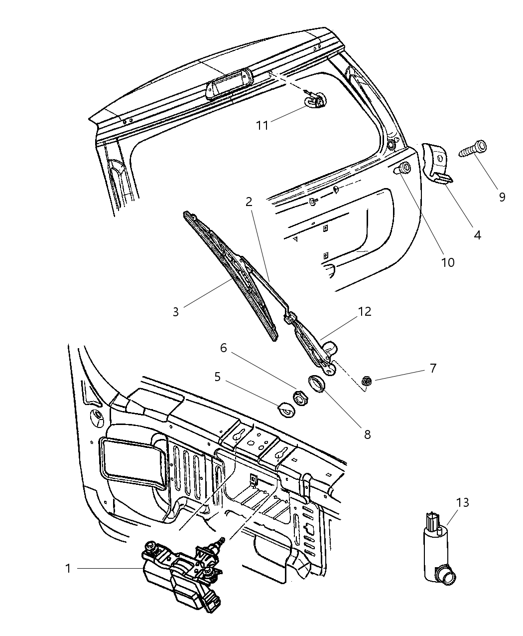 Mopar 55155524AB Hose Windshield Washer