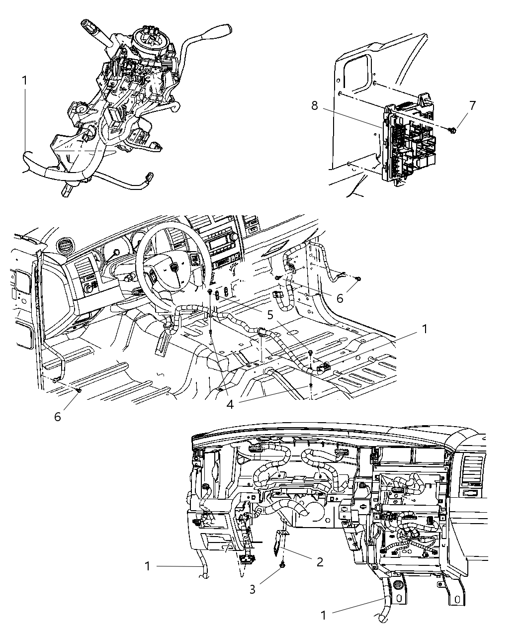 Mopar 56049417AH Wiring Instrument Panel