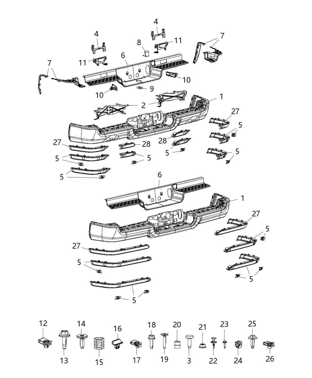 Mopar 68342207AD Step Pad Rear Bumper